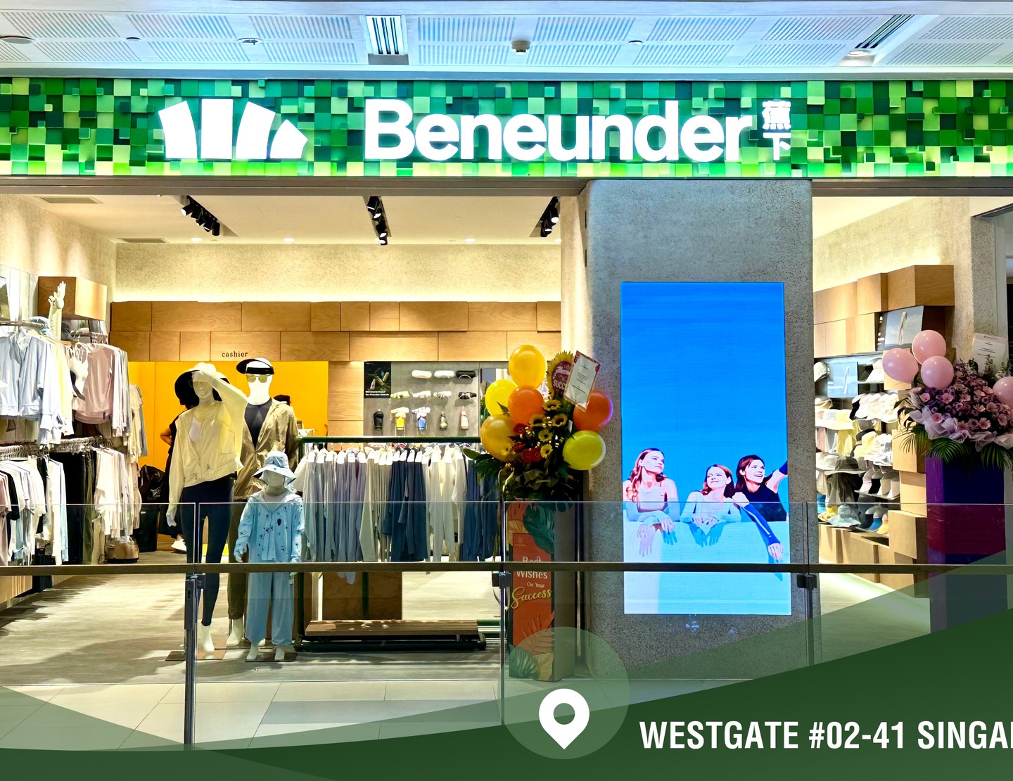 China’s Largest Sun Protection Lifestyle Brand Beneunder Opens Its First Overseas Store in Singapore