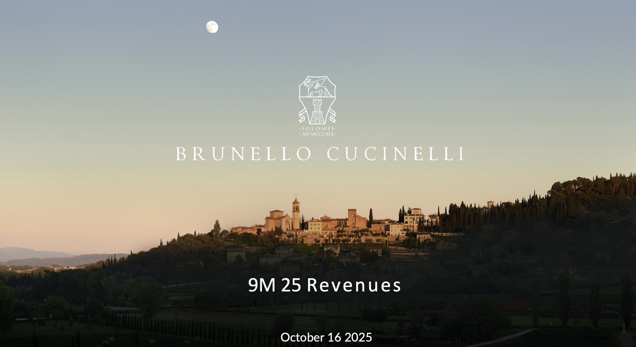Brunello Cucinelli Latest Financial Report: China’s Market Share to Gradually Increase, Full-Year Revenue Expected to Grow by 10%