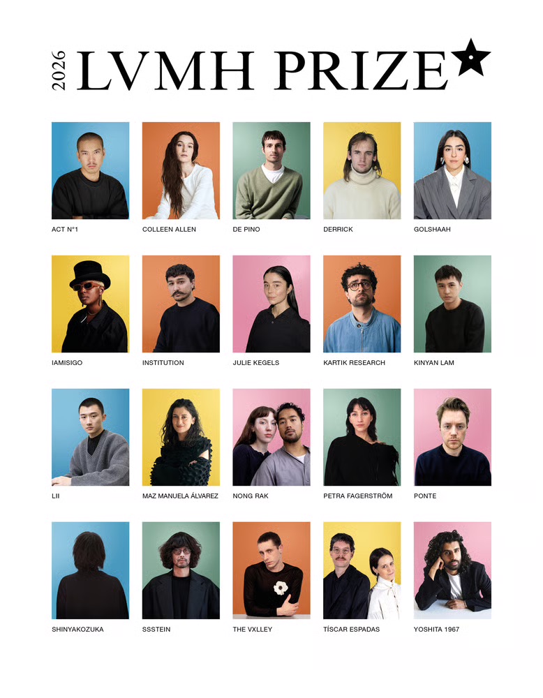 The 13th LVMH Prize for Young Fashion Designers Announces Semi-Finalists, Two Chinese Designers Shortlisted