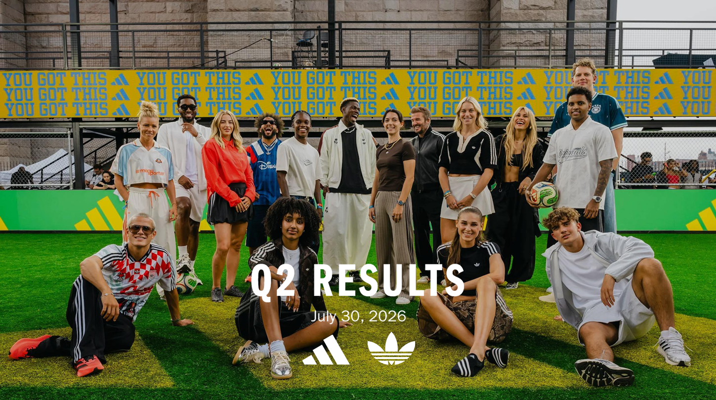 Adidas Latest Earnings Report: First-Half Net Sales Rise 14% Year-on-Year to €6.7 Billion, Greater China Up 15%